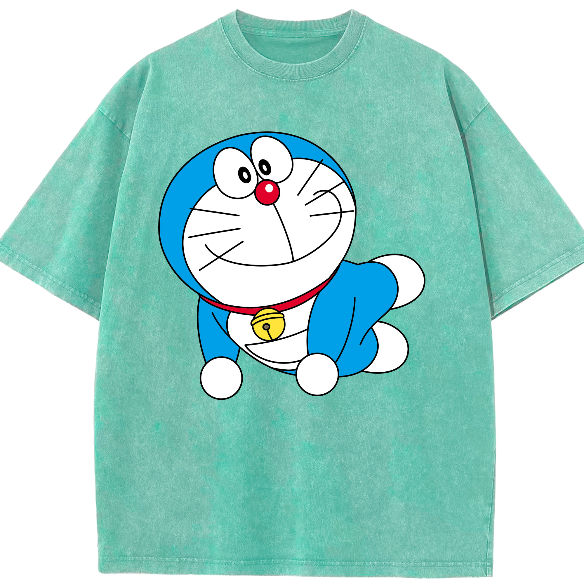 （画像用） ドラえもん Doraemon 綿100% ヴィンテージ風 半袖Tシャツ（フロントプリント）